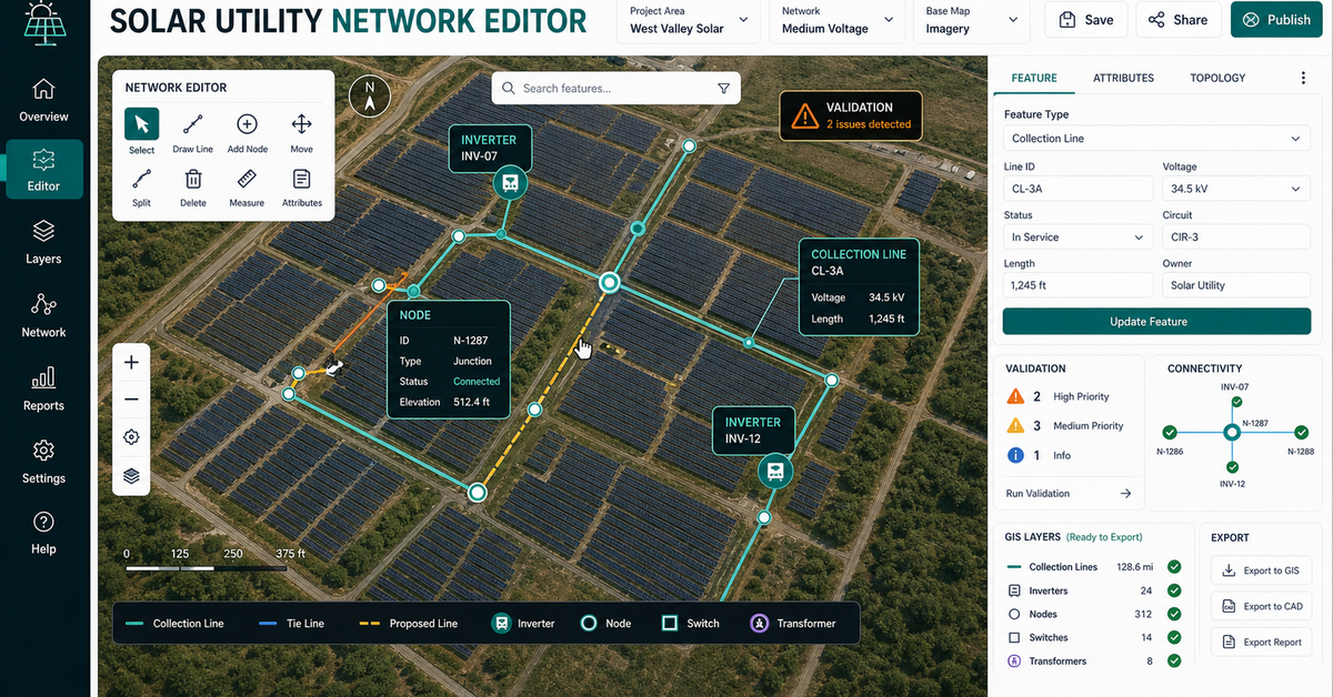 Outsourced geospatial annotation proof showing production batches, QA reporting, map-linked review, and GIS export readiness.
